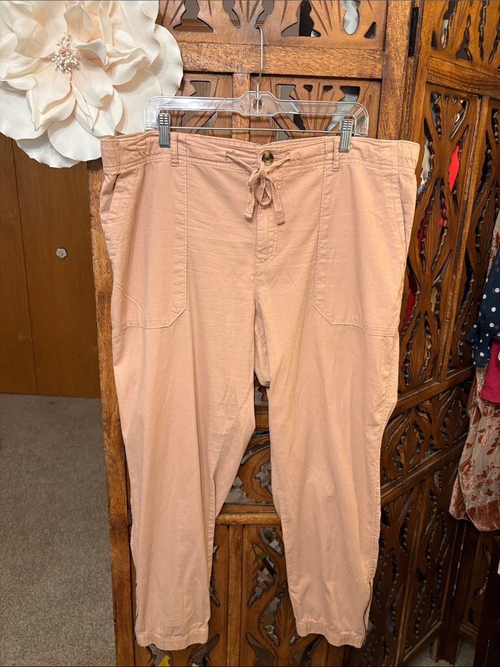 Sonoma Cargo Pants in Blush Pink